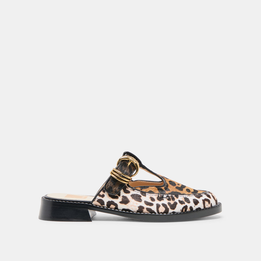 Harlah Leopard Multi Calf Hair Flats | Women Dolce Vita