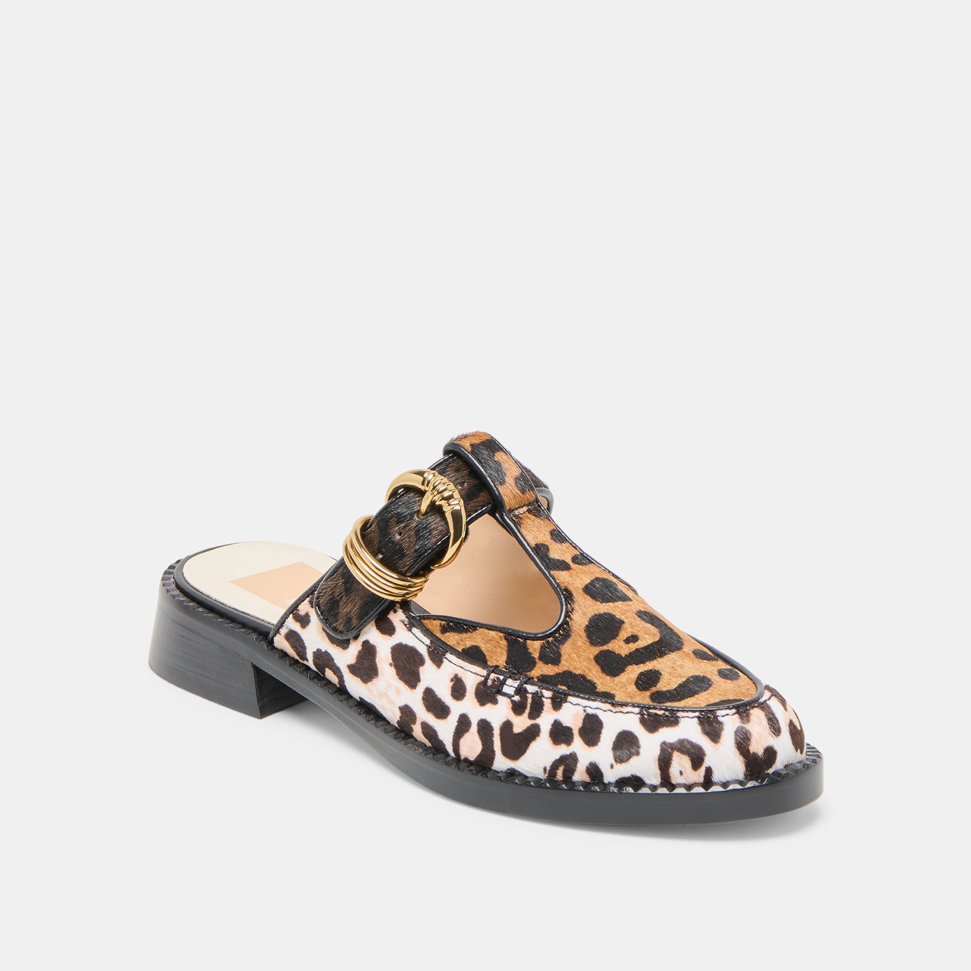 Harlah Leopard Multi Calf Hair Flats | Women Dolce Vita