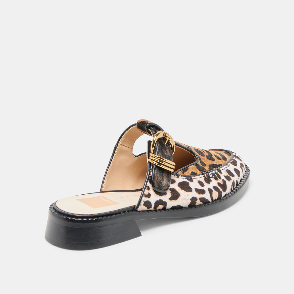 Harlah Leopard Multi Calf Hair Flats | Women Dolce Vita
