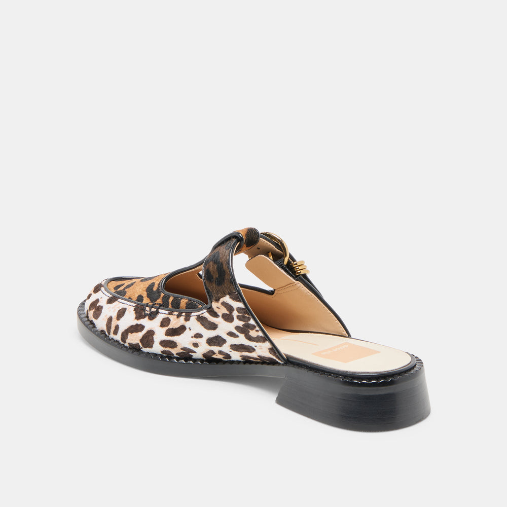 Harlah Leopard Multi Calf Hair Flats | Women Dolce Vita