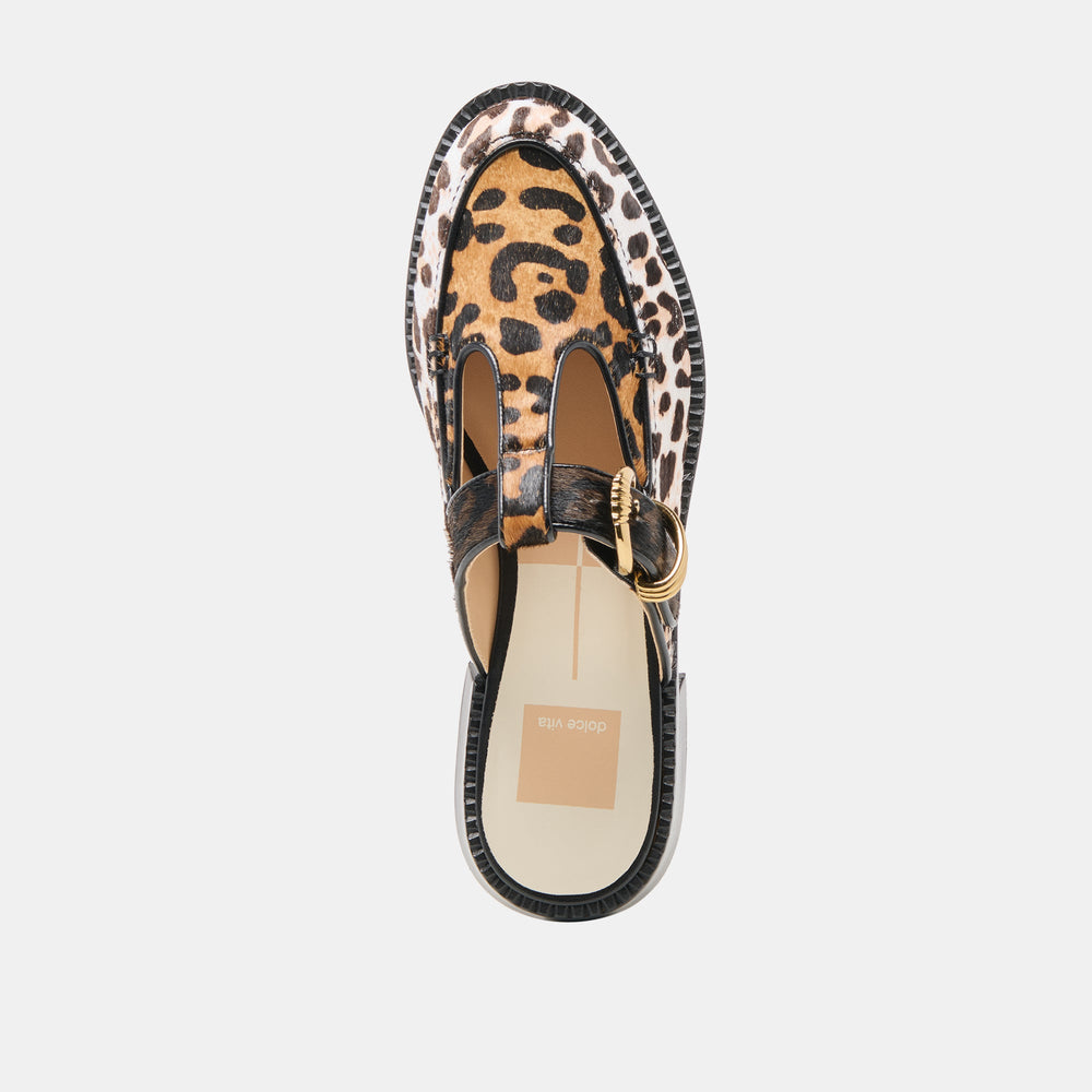 Harlah Leopard Multi Calf Hair Flats | Women Dolce Vita