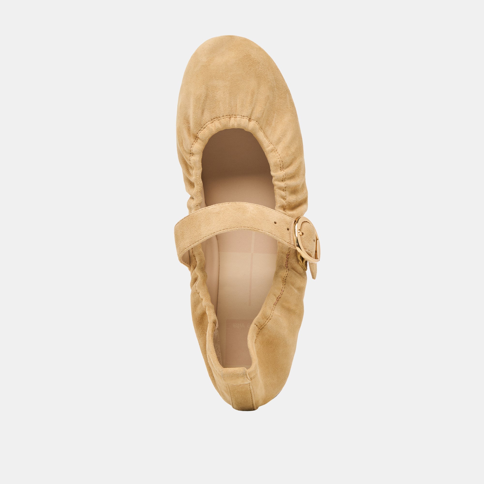Caely Honey Suede Ballet Flats | Women Dolce Vita