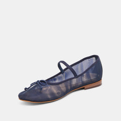 CADEL BALLET FLATS NAVY MESH | Women Dolce Vita