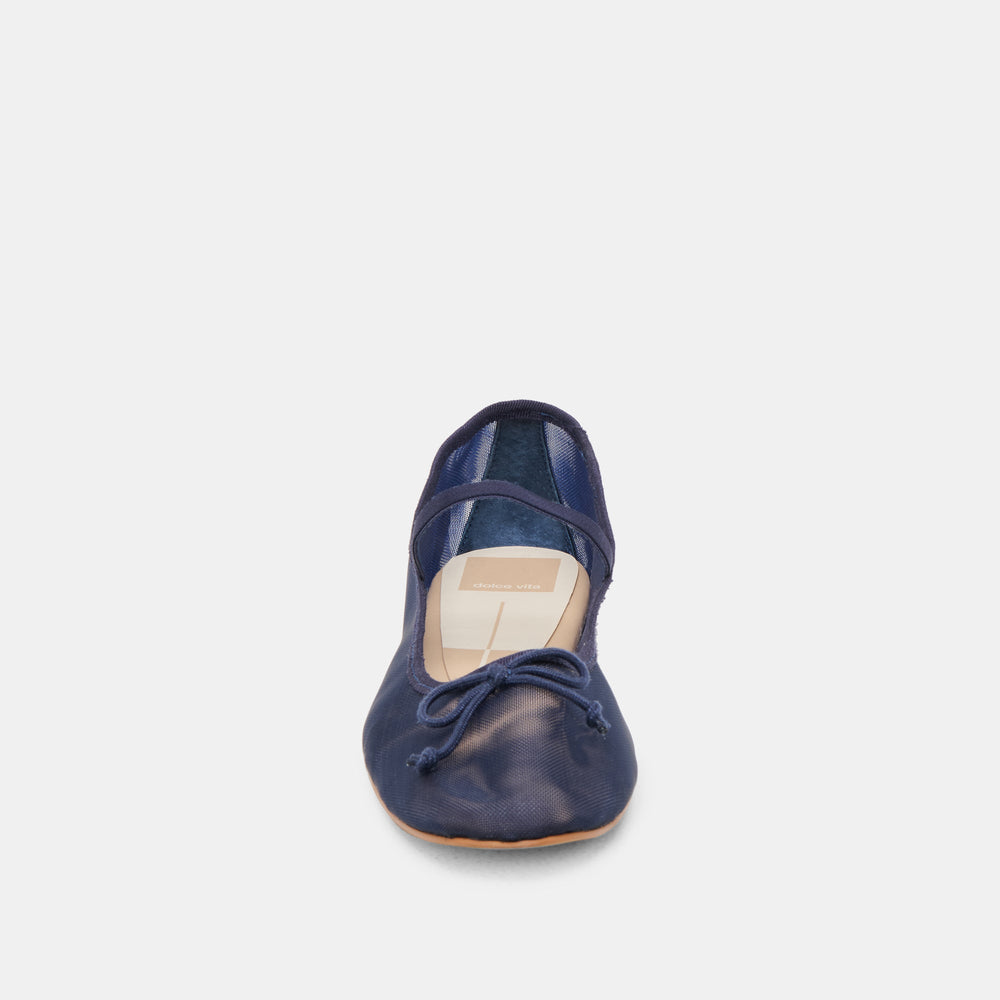 CADEL BALLET FLATS NAVY MESH | Women Dolce Vita