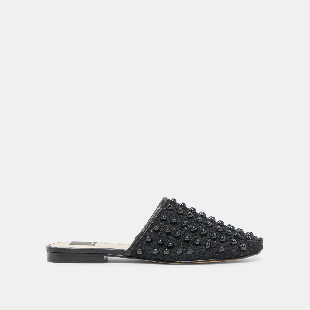 Rova Bead Onyx Beaded Mesh Flats | Dolce Vita Women