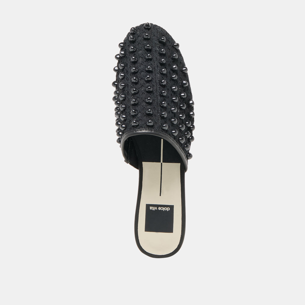 Rova Bead Onyx Beaded Mesh Flats | Dolce Vita Women