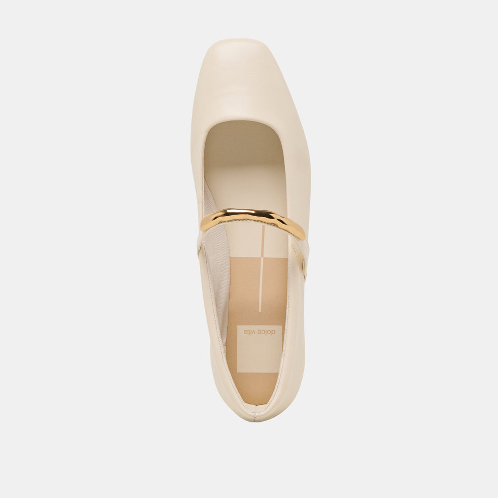 RADYA BALLET FLATS CREME LEATHER | Dolce Vita Women