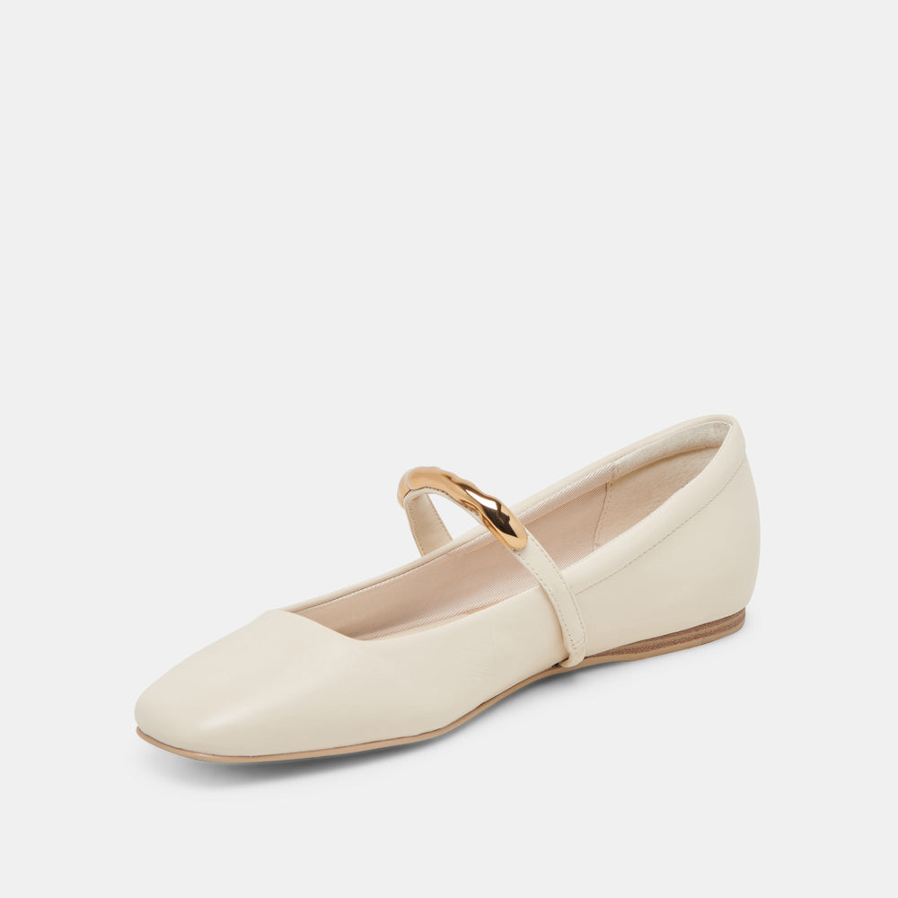 RADYA BALLET FLATS CREME LEATHER | Dolce Vita Women