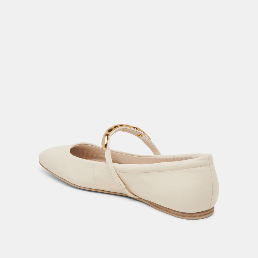 RADYA BALLET FLATS CREME LEATHER | Dolce Vita Women