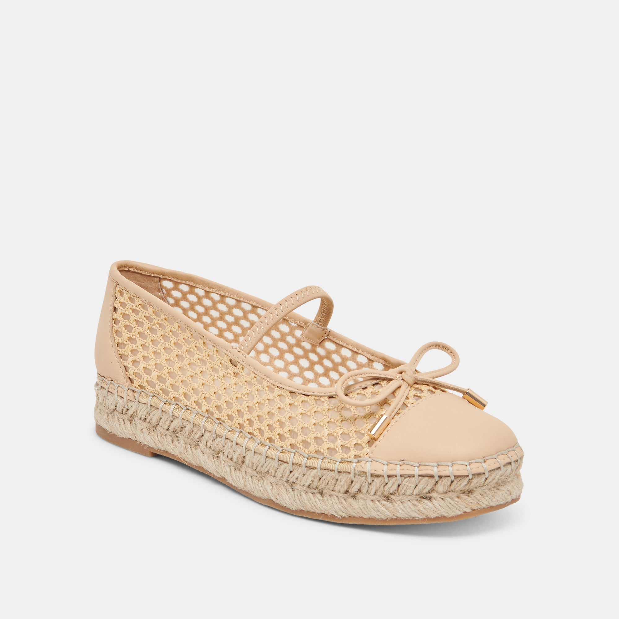 CAMBRE BALLET FLATS LT NATURAL WOVEN MESH | Women Dolce Vita