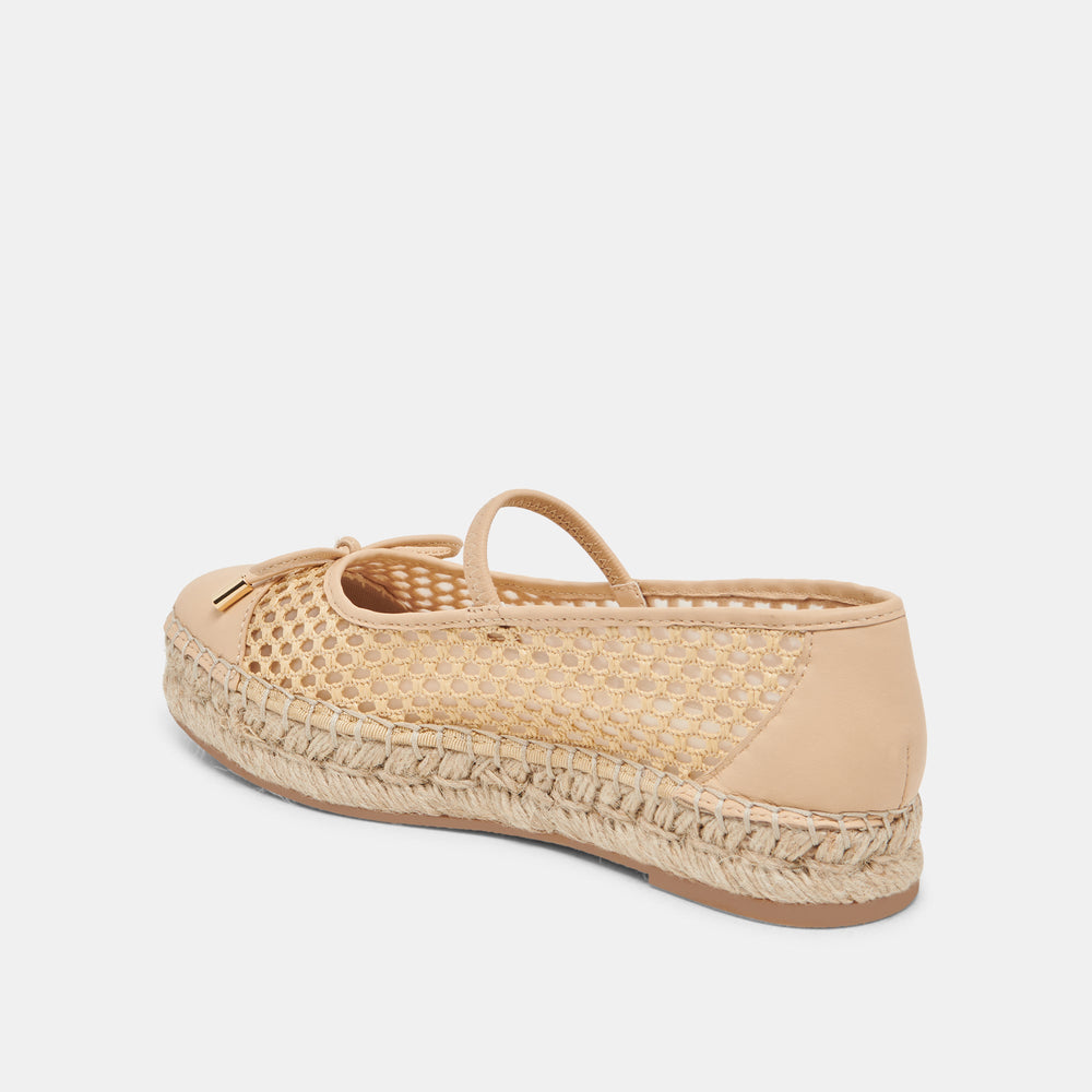 CAMBRE BALLET FLATS LT NATURAL WOVEN MESH | Women Dolce Vita
