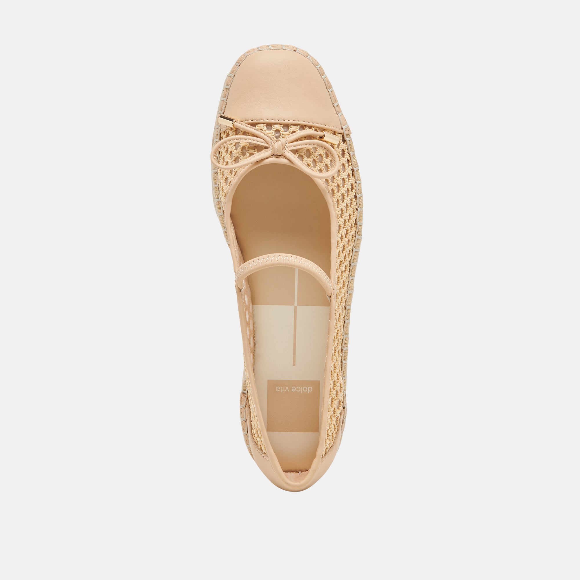 CAMBRE BALLET FLATS LT NATURAL WOVEN MESH | Women Dolce Vita