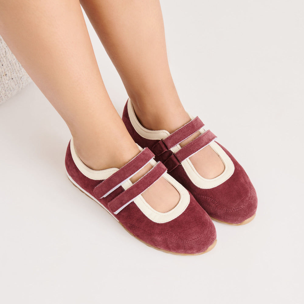 Swan Burgundy Suede Sneakers | Dolce Vita Women