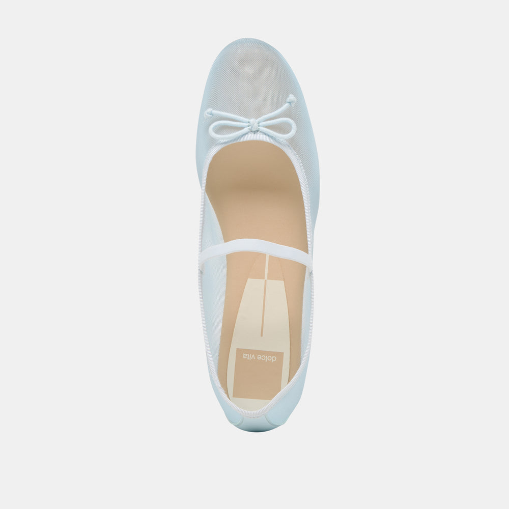 CADEL BALLET FLATS ICE BLUE MESH | Women Dolce Vita