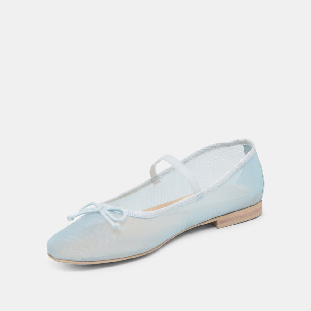 CADEL BALLET FLATS ICE BLUE MESH | Women Dolce Vita