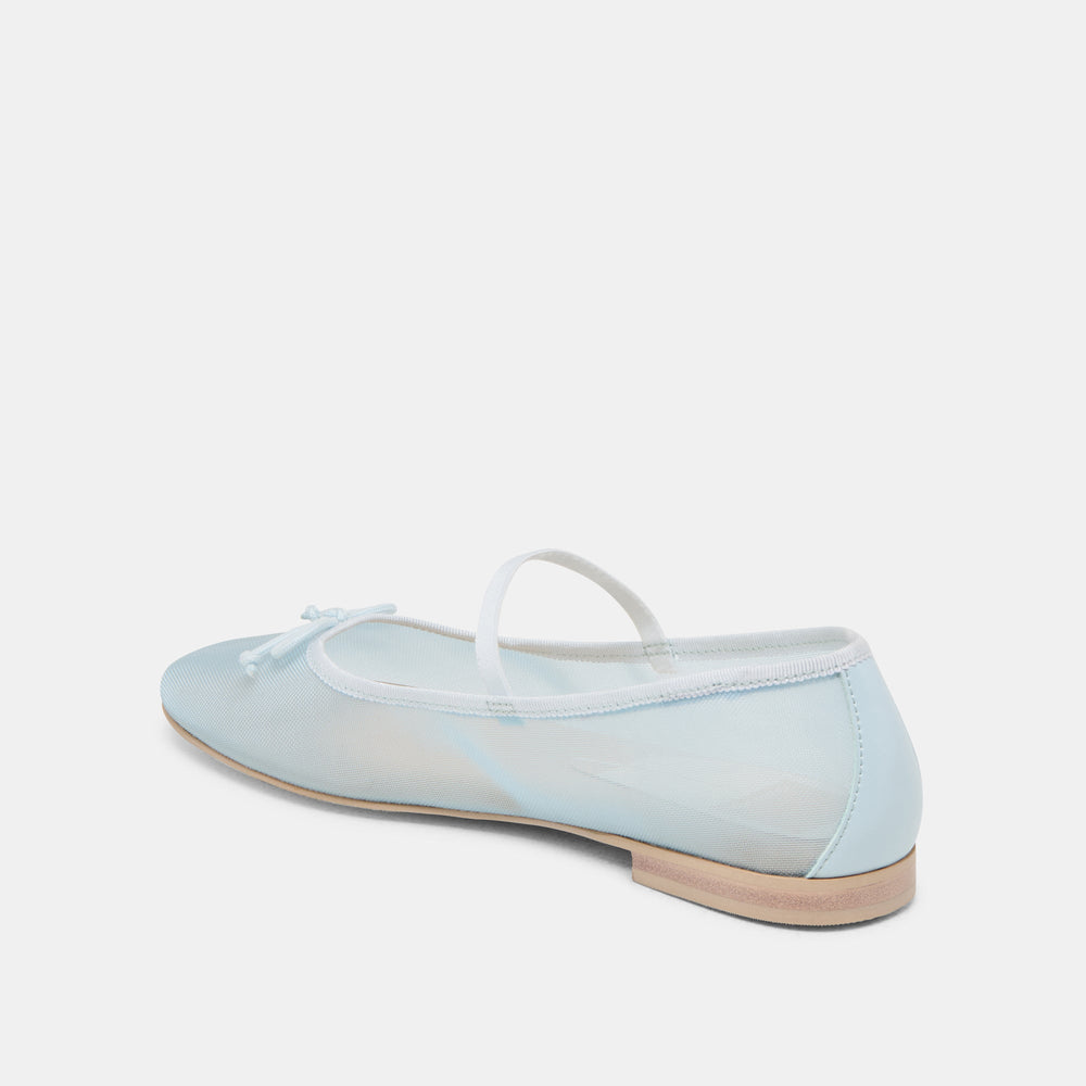 CADEL BALLET FLATS ICE BLUE MESH | Women Dolce Vita