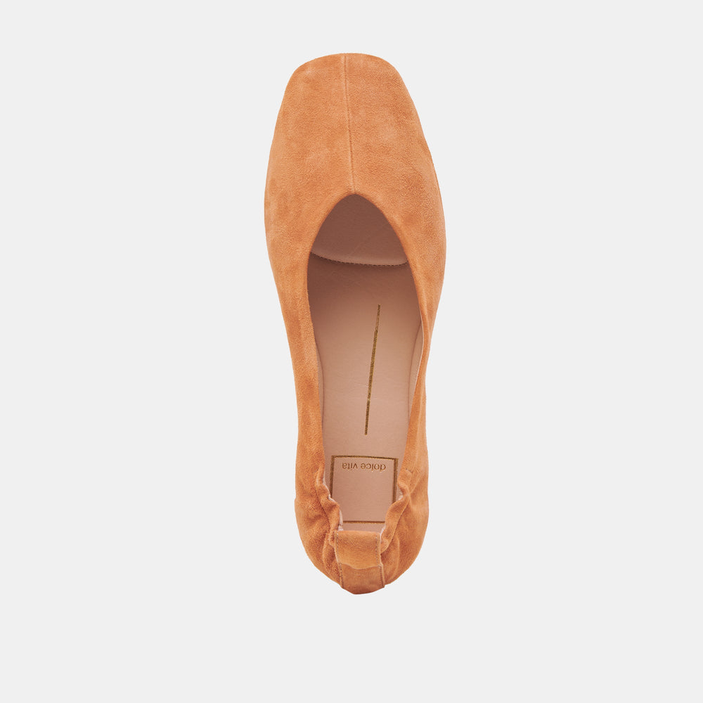 VINNIE BALLET FLATS AMBER SUEDE | Women Dolce Vita