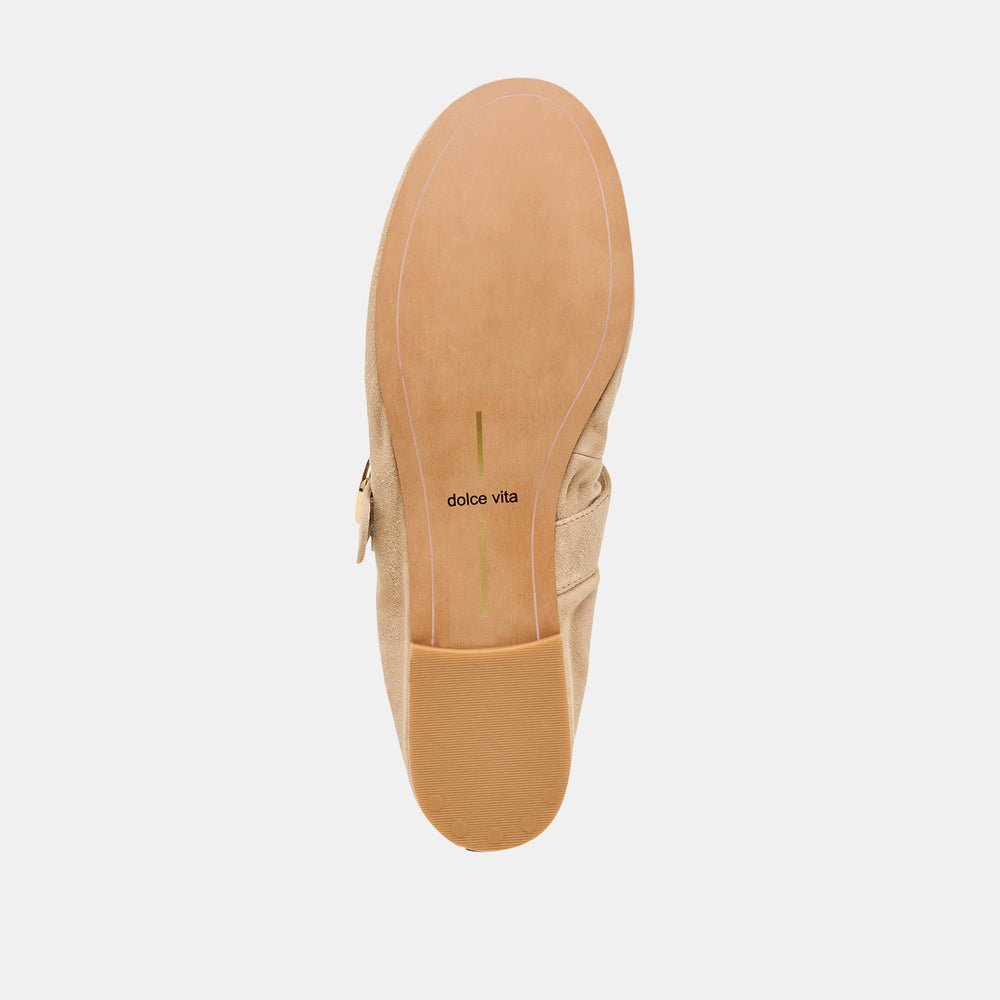 Caely Camel Suede Ballet Flats | Dolce Vita Women
