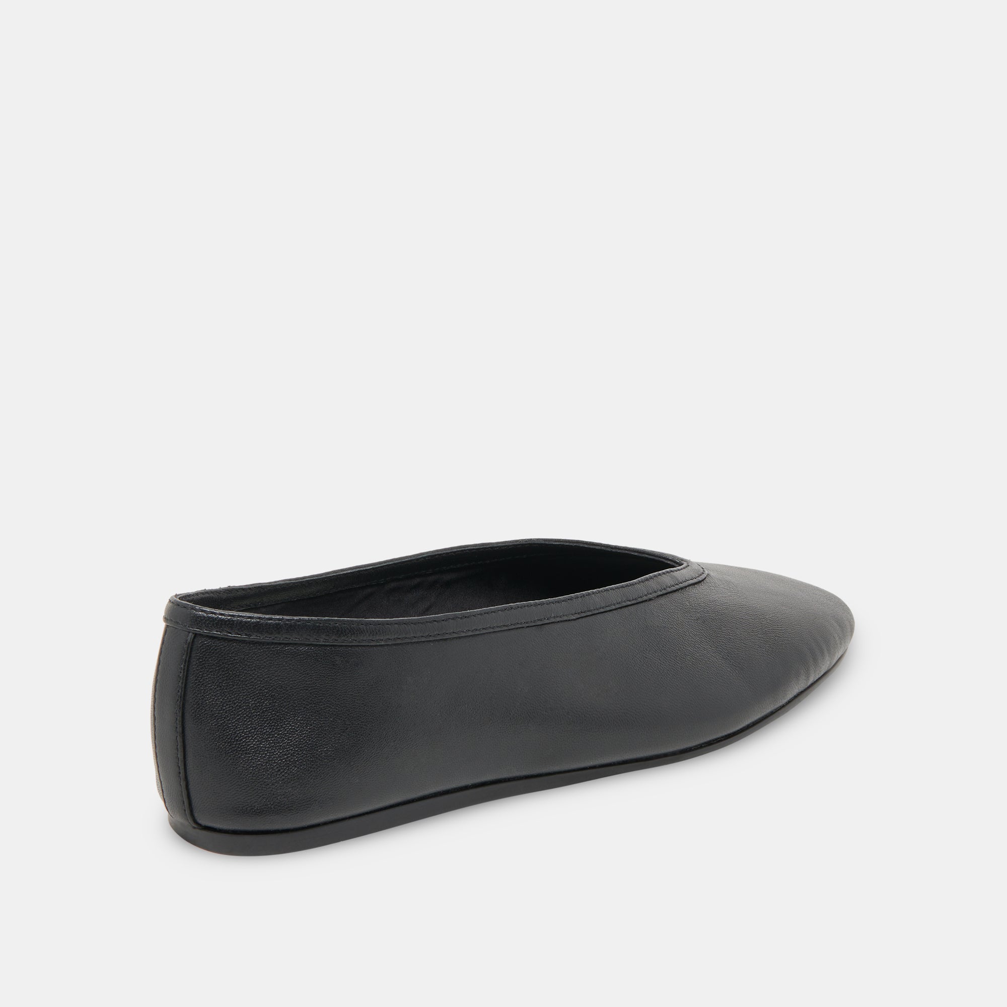 Braidy Black Leather Ballet Flats | Women Dolce Vita
