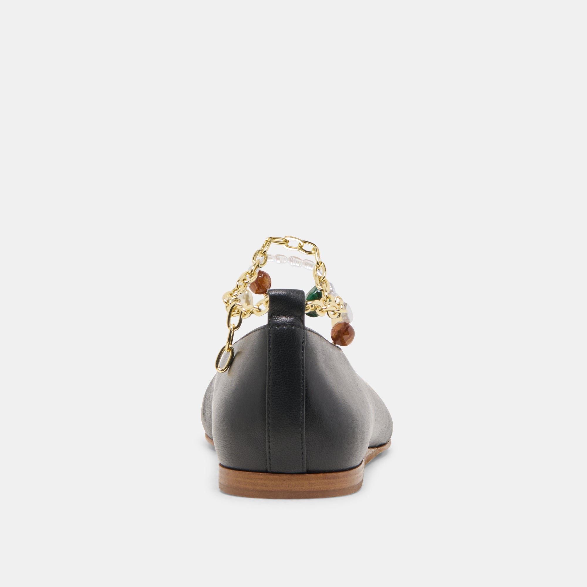 Baiden Black Leather Ballet Flats | Dolce Vita Women
