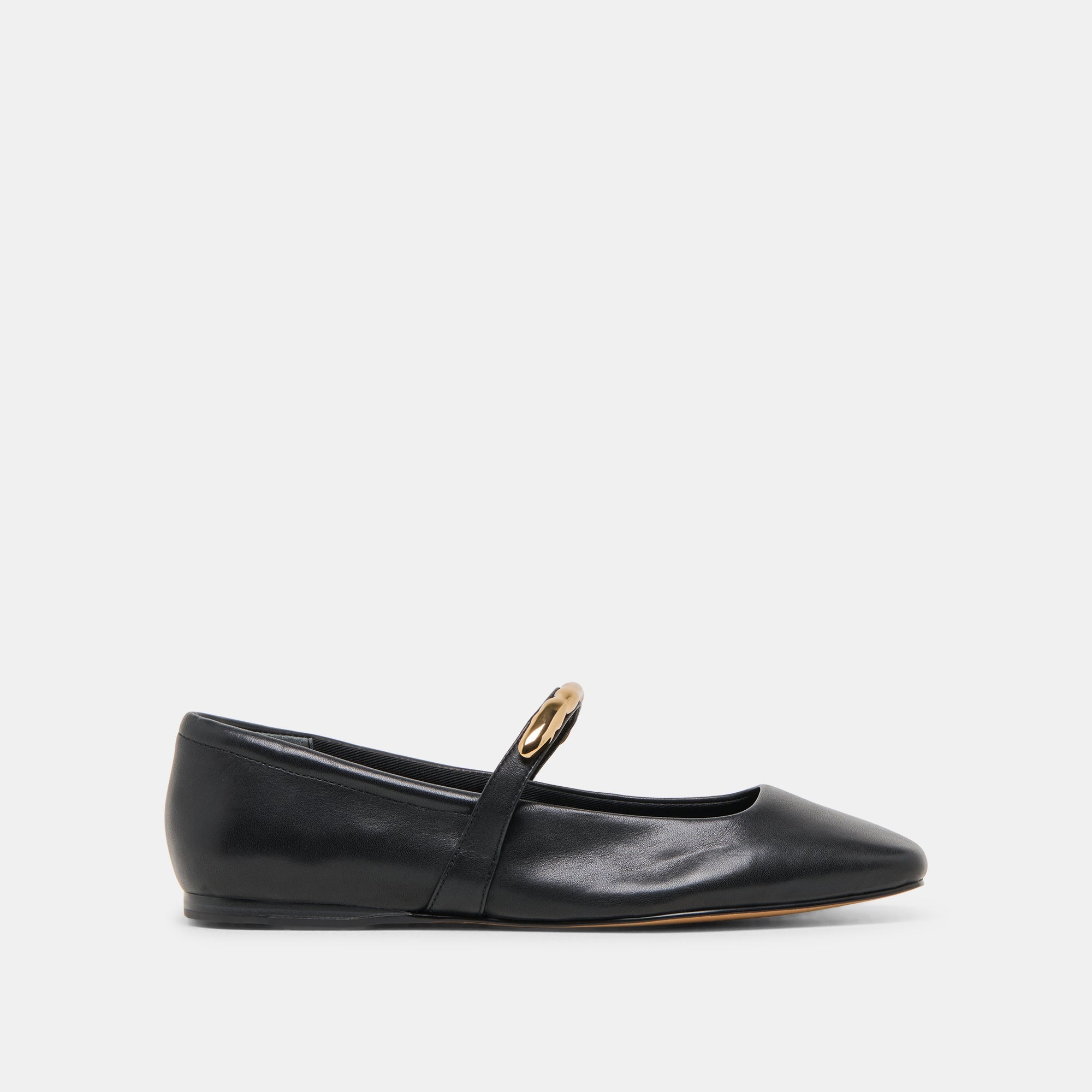RADYA BALLET FLATS BLACK LEATHER | Women Dolce Vita