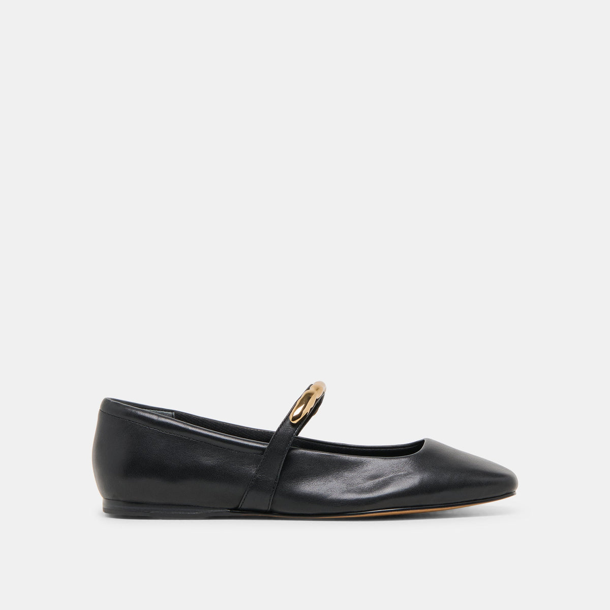 RADYA BALLET FLATS BLACK LEATHER | Women Dolce Vita