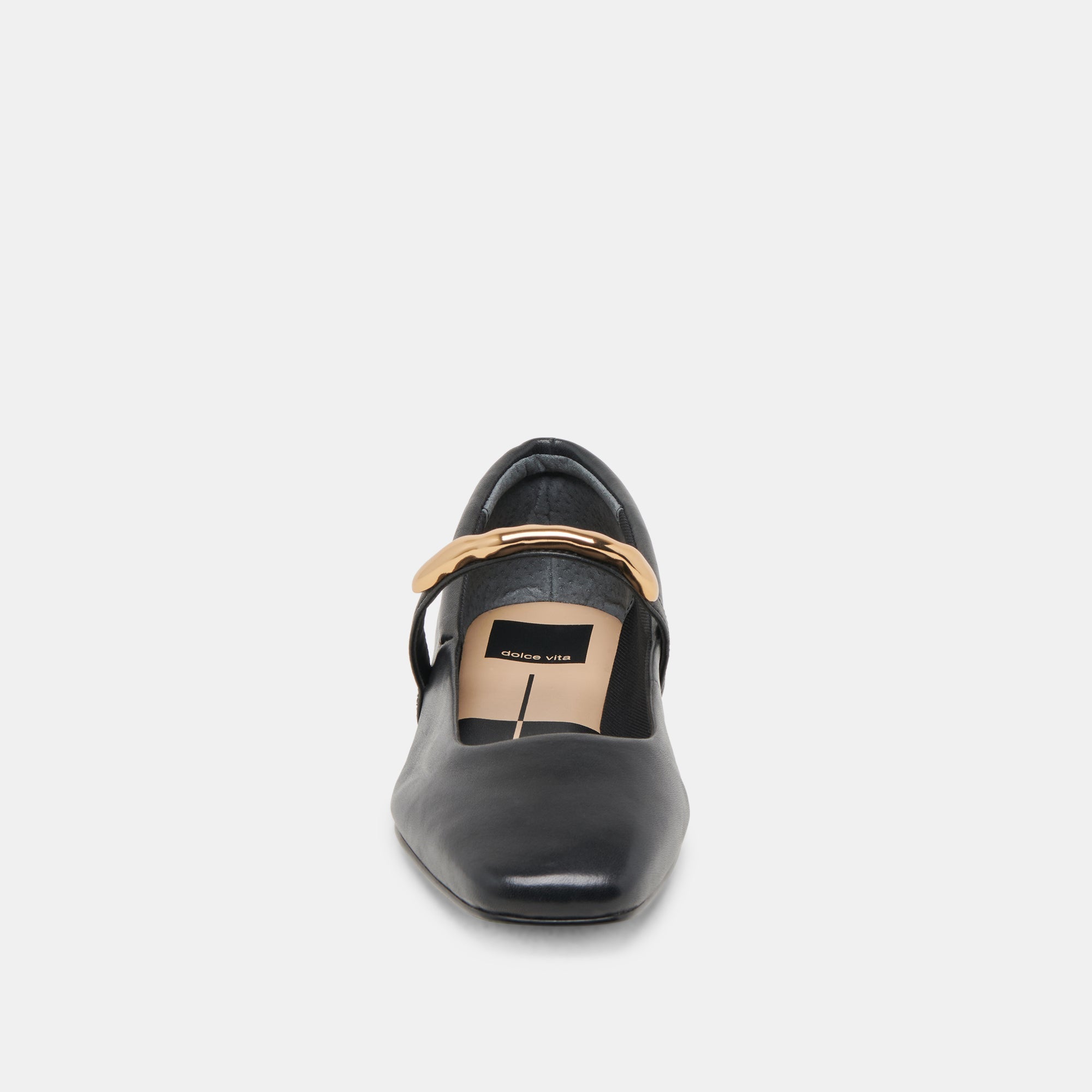 RADYA BALLET FLATS BLACK LEATHER | Women Dolce Vita