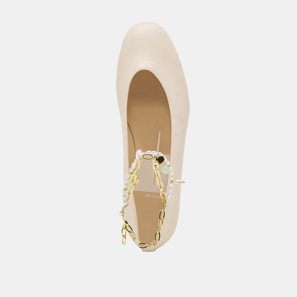 Baiden Bone Leather Ballet Flats | Dolce Vita Women