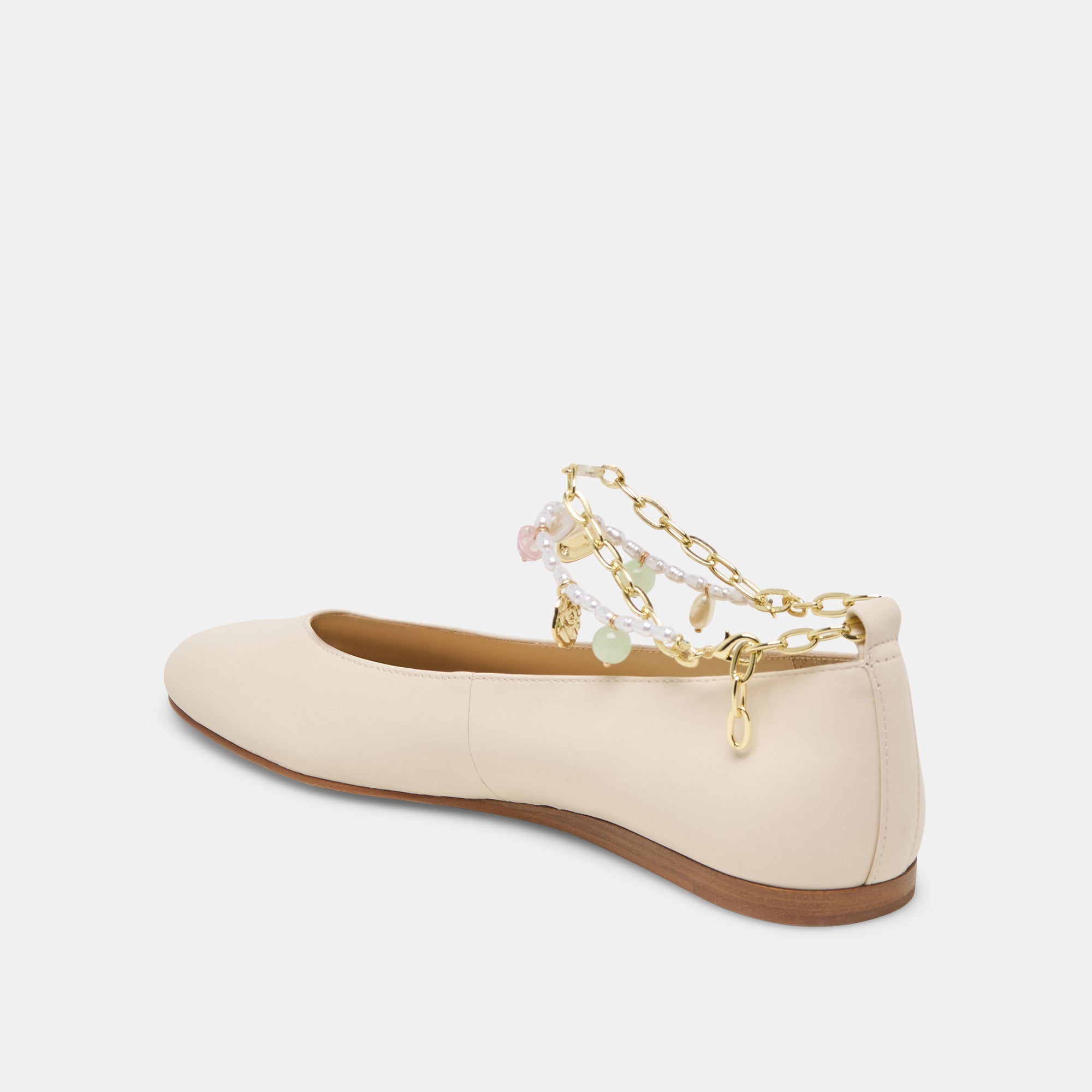 Baiden Bone Leather Ballet Flats | Dolce Vita Women