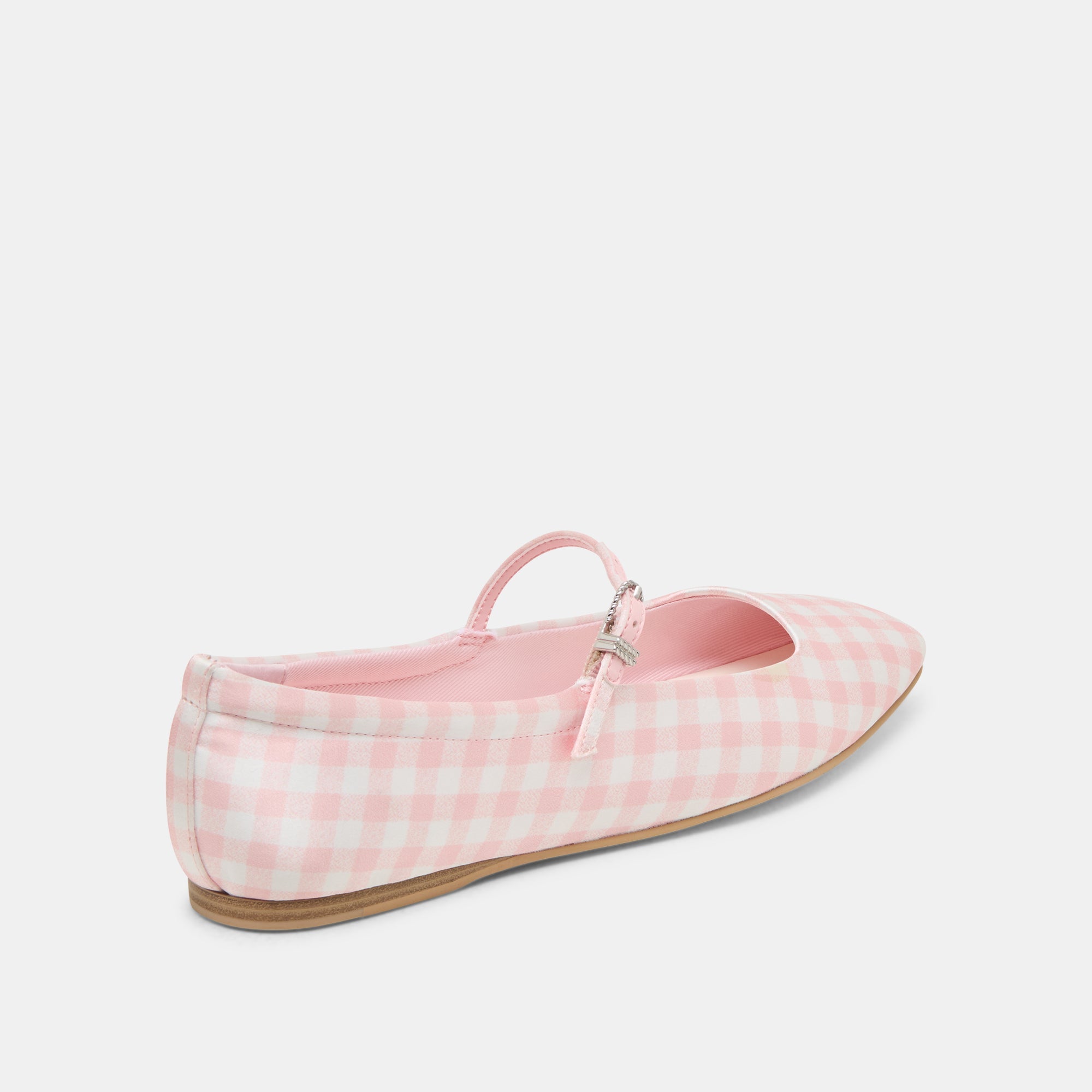 Reyes X Byrdie Golf Pink Plaid Gingham Wide Ballet Flats | Women Dolce Vita