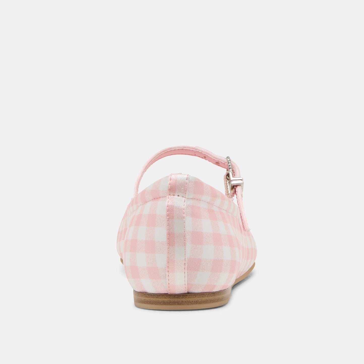 Reyes X Byrdie Golf Pink Plaid Gingham Wide Ballet Flats - Dolce Vita