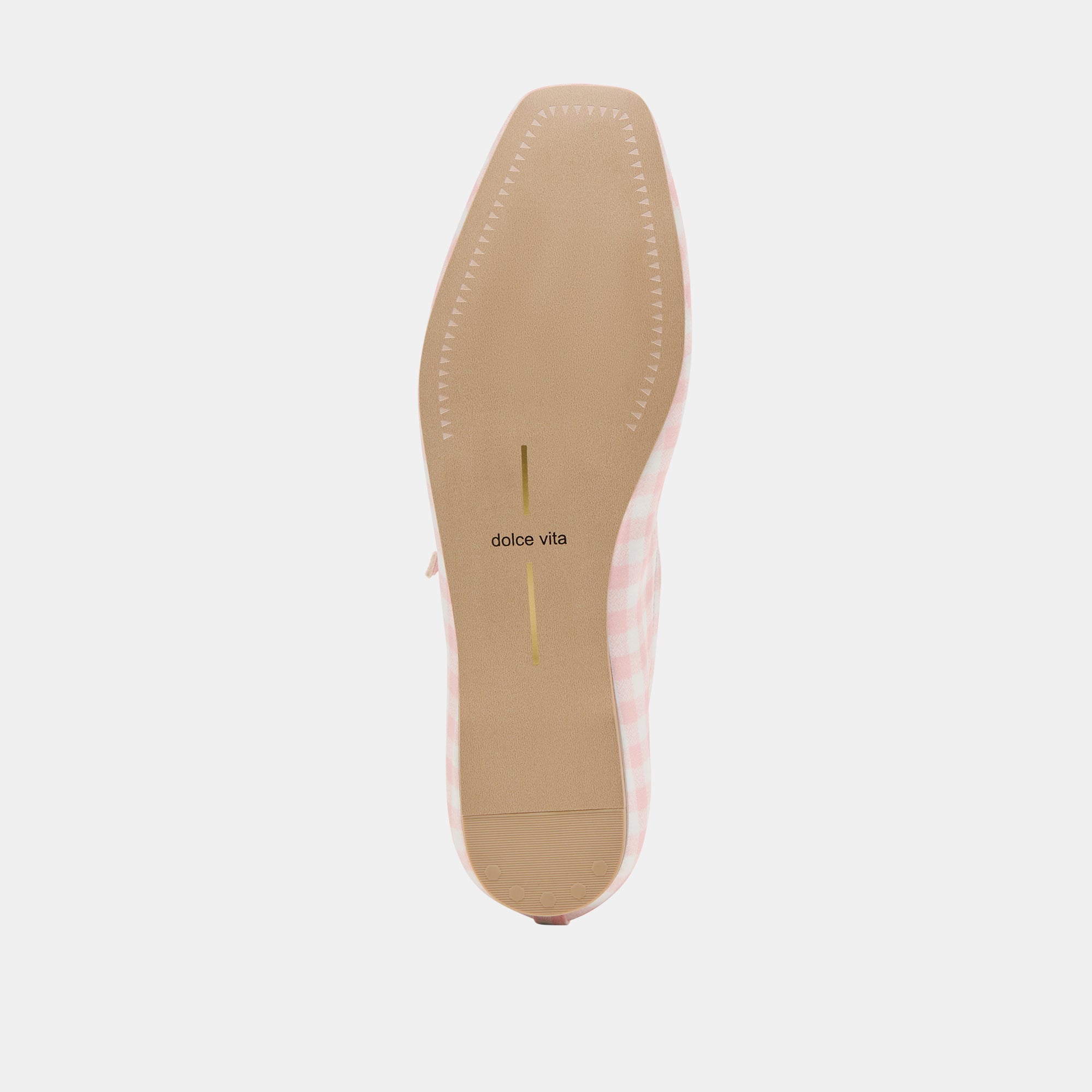 Reyes X Byrdie Golf Pink Plaid Gingham Wide Ballet Flats | Women Dolce Vita