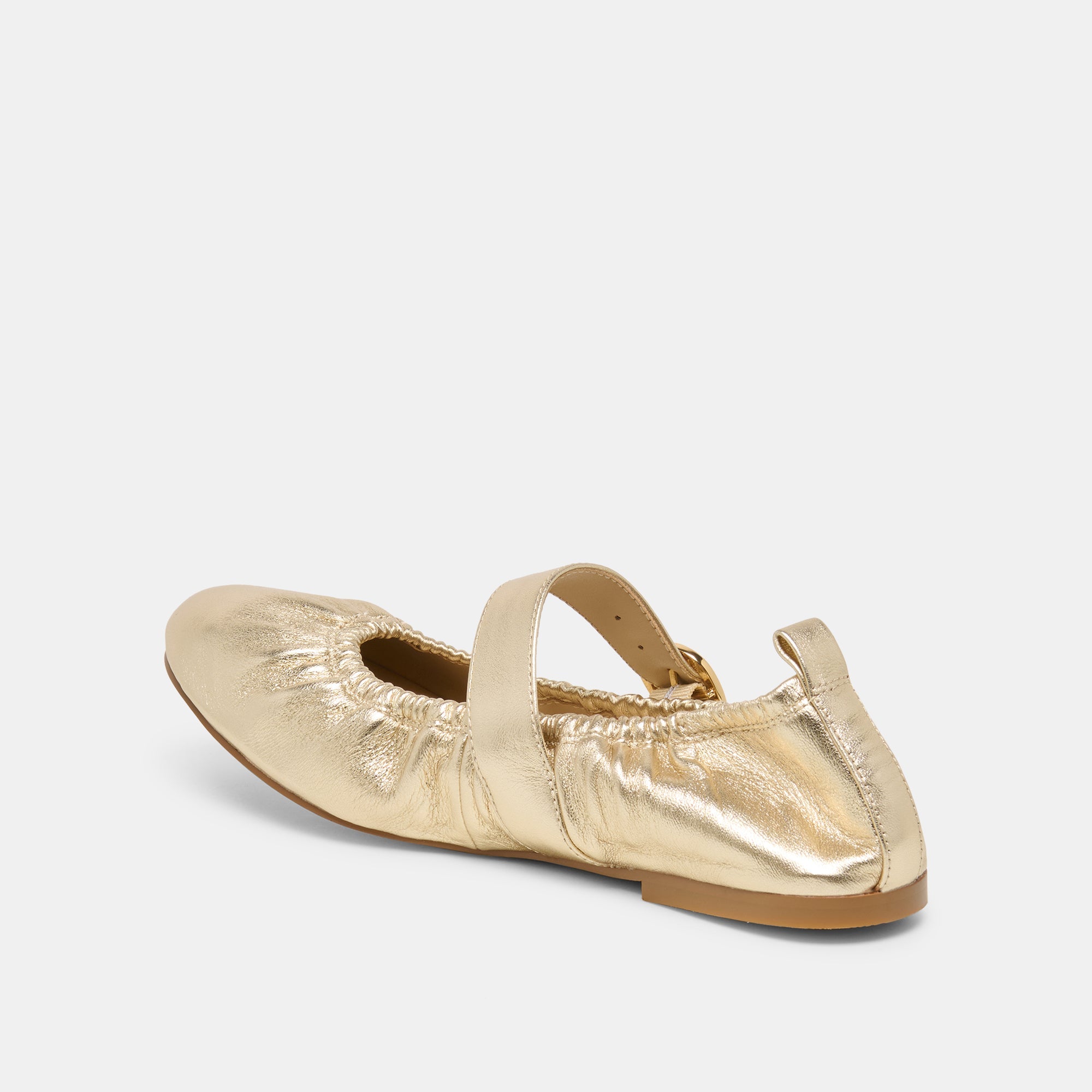 Caely Platinum Leather Ballet Flats | Dolce Vita Women
