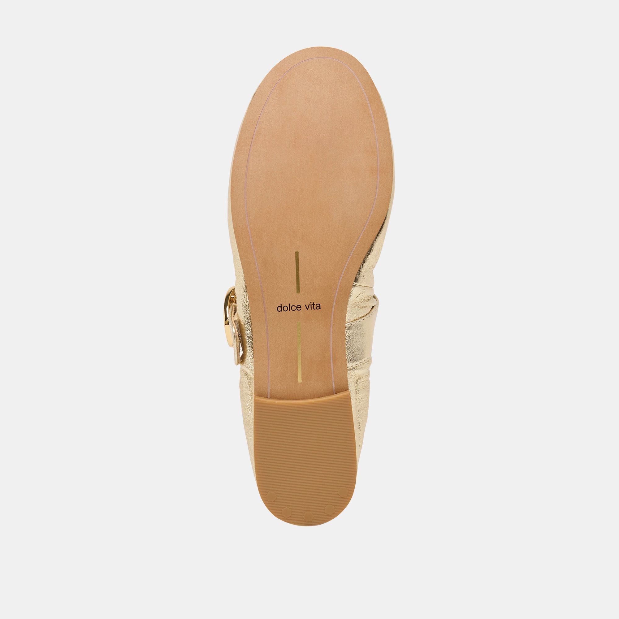 Caely Platinum Leather Ballet Flats | Dolce Vita Women