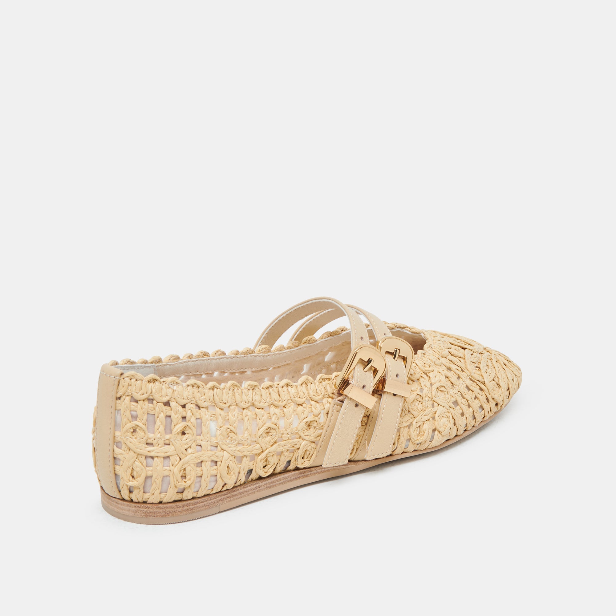 BAYLEE SUNFLOWER BALLET FLATS LT NATURAL MACRAME | Women Dolce Vita