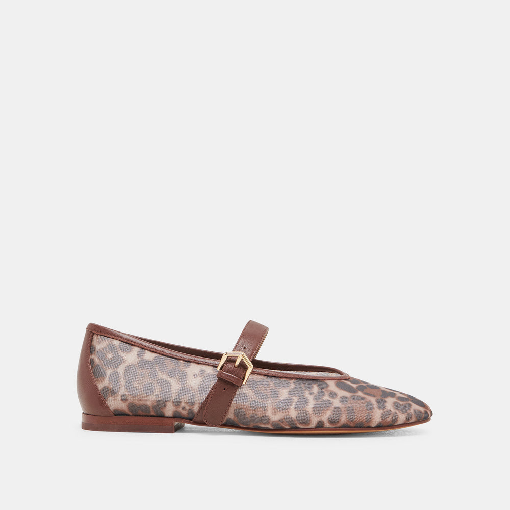ROSLYN BALLET FLATS LEOPARD MESH | Dolce Vita Women