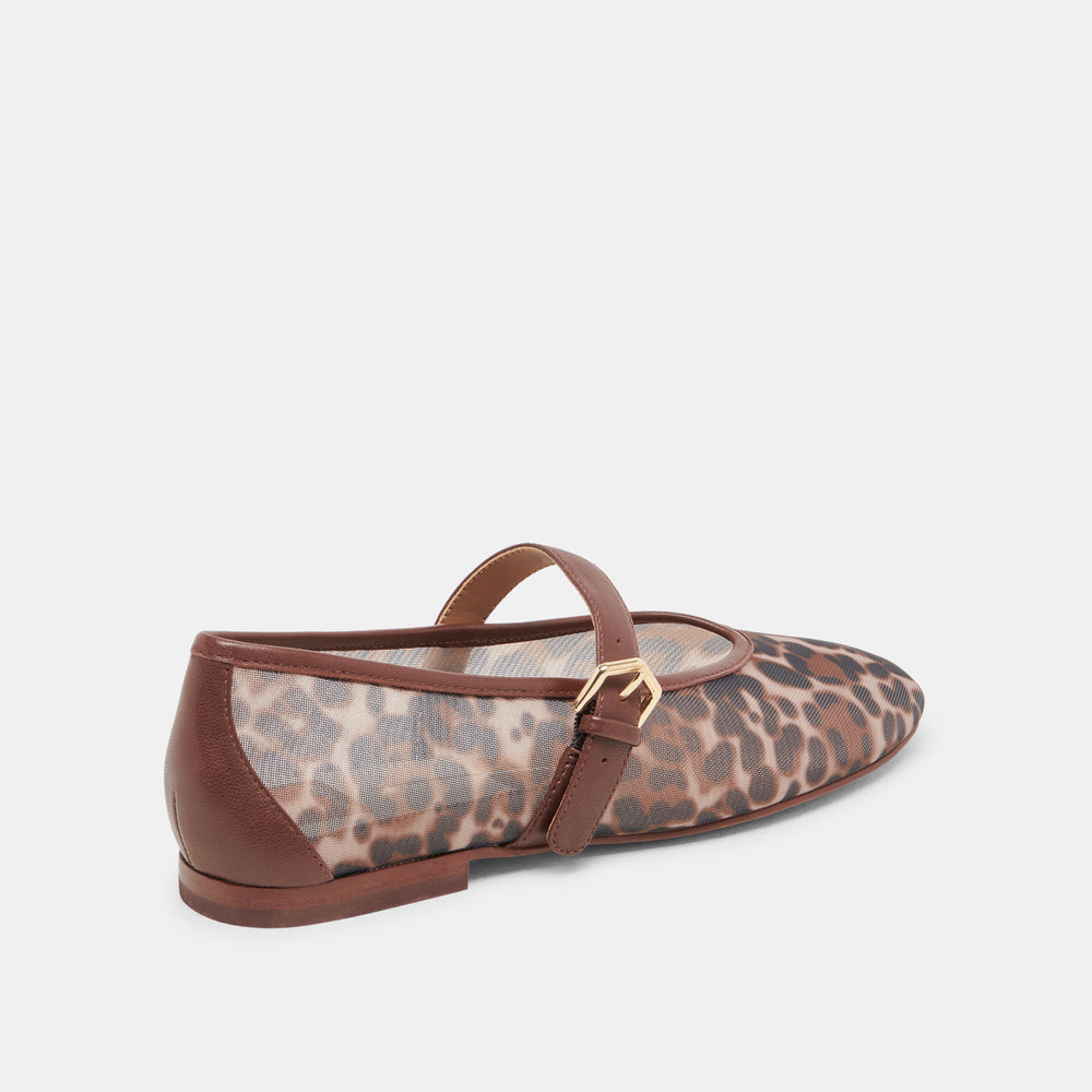 ROSLYN BALLET FLATS LEOPARD MESH | Dolce Vita Women