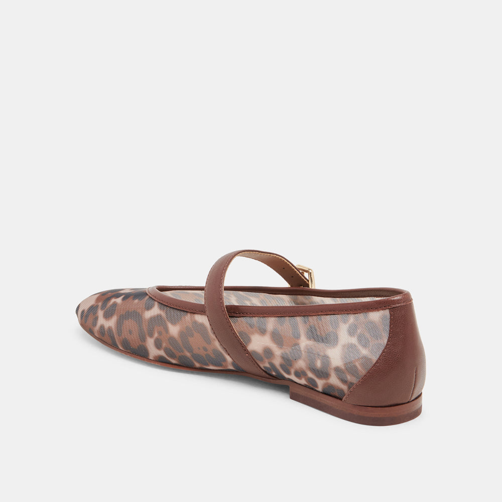 ROSLYN BALLET FLATS LEOPARD MESH | Dolce Vita Women