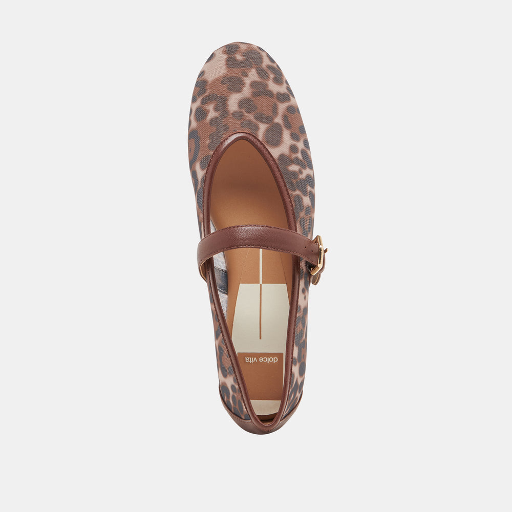 ROSLYN BALLET FLATS LEOPARD MESH | Dolce Vita Women