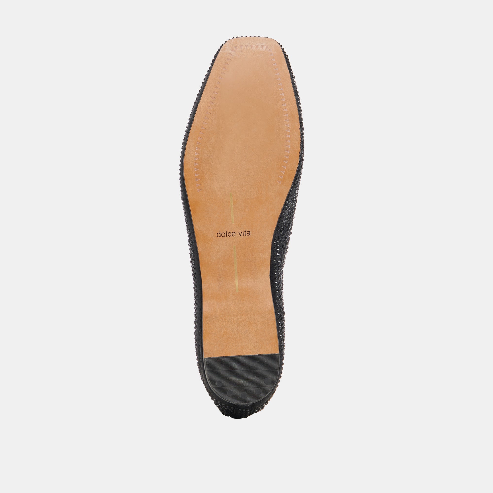 REYES CRYSTAL BALLET FLATS BLACK METALLIC CRYSTAL | Dolce Vita Women