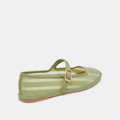 TAMEKA BALLET FLATS JADE STRIPE MESH | Dolce Vita Women