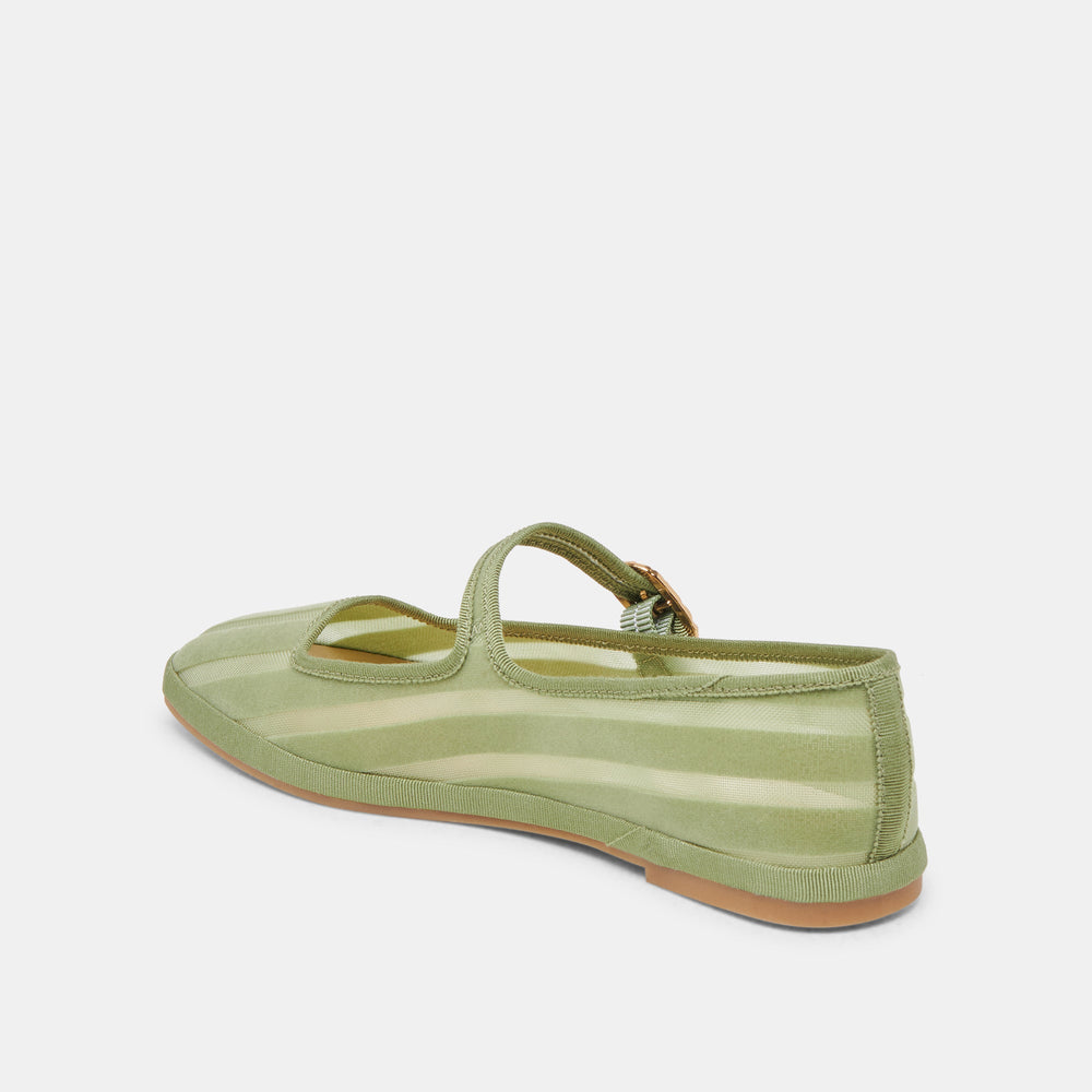 TAMEKA BALLET FLATS JADE STRIPE MESH | Dolce Vita Women
