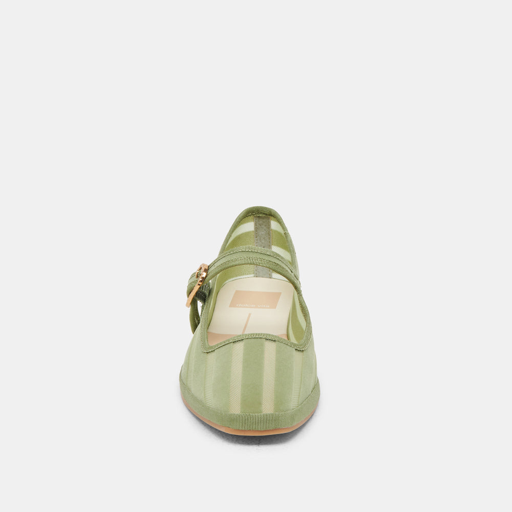 TAMEKA BALLET FLATS JADE STRIPE MESH | Dolce Vita Women