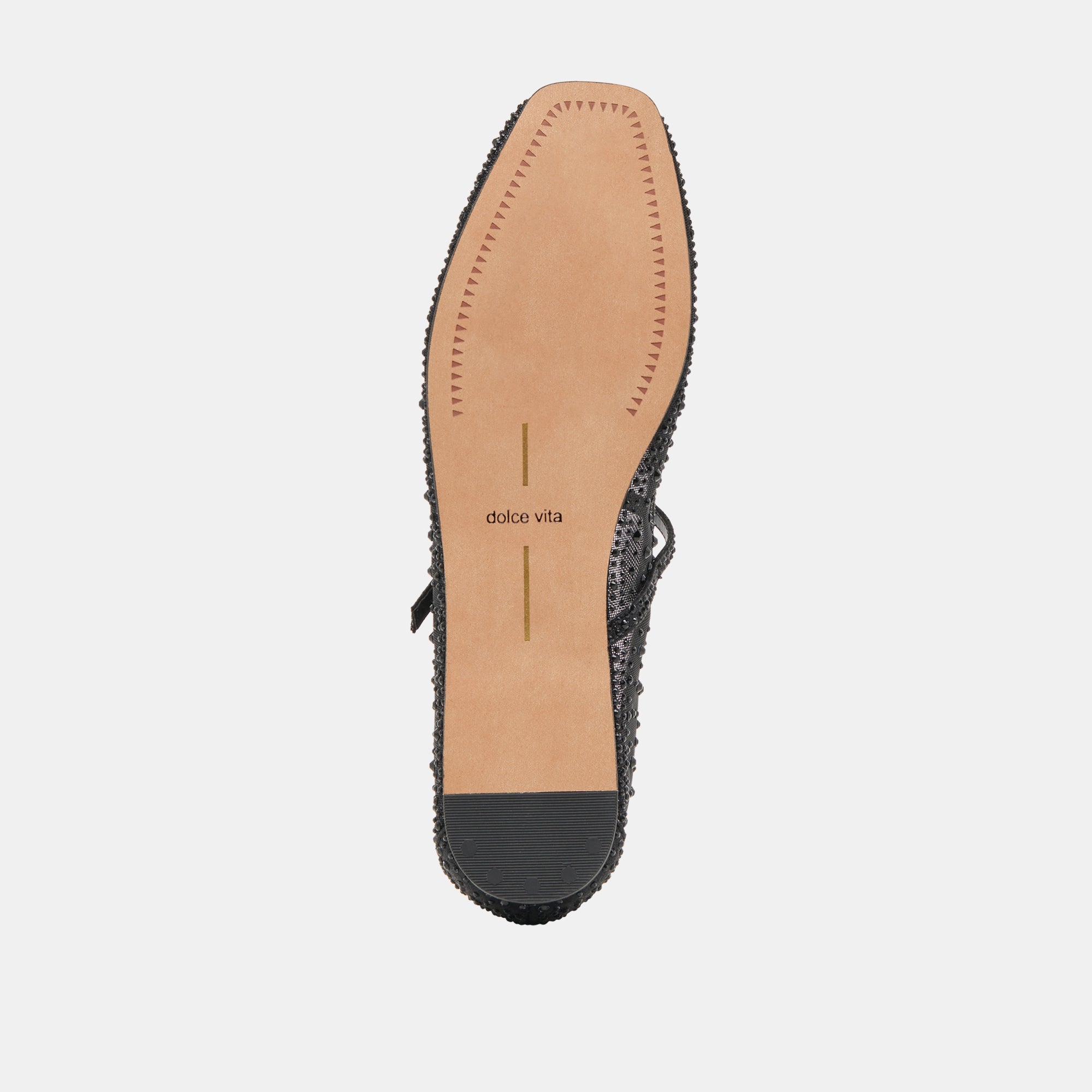 REYES CRYSTAL BALLET FLATS BLACK MESH | Women Dolce Vita