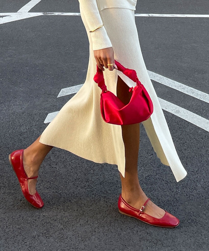 Reyes Ballet Flats Red Crinkle Patent | Dolce Vita Women