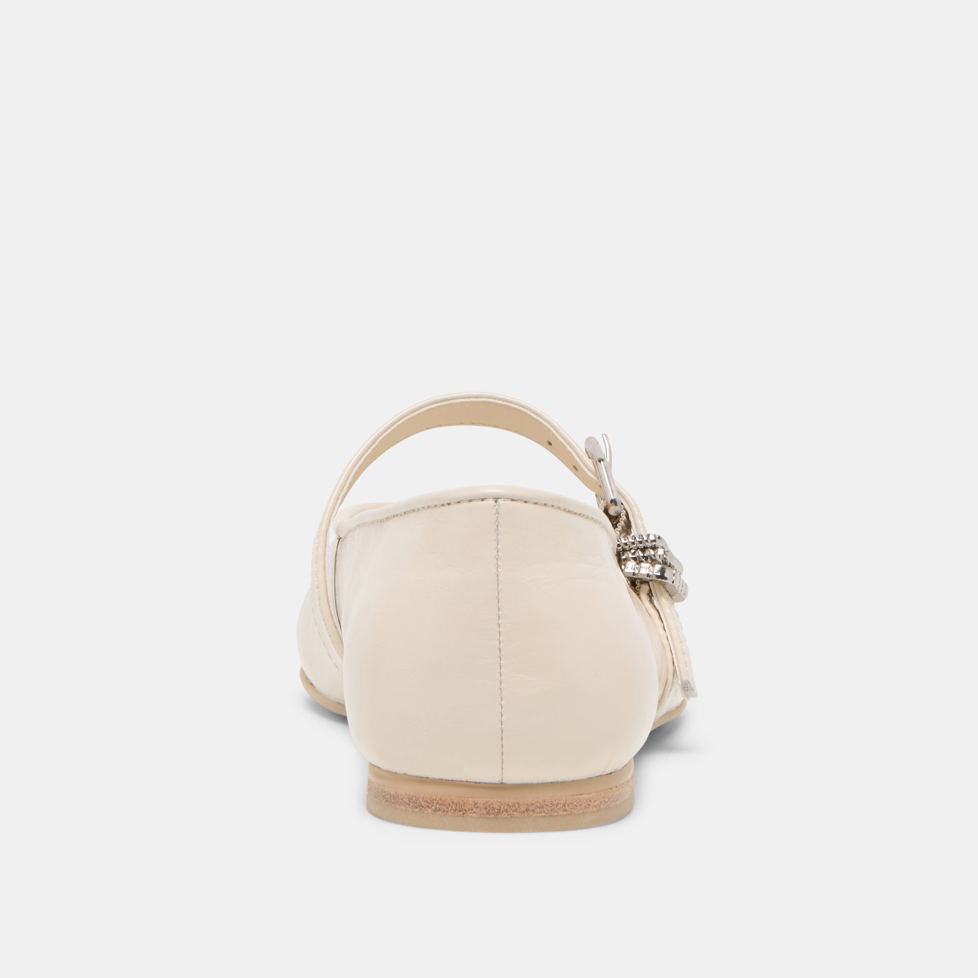 Alizza Creme Crinkle Patent Ballet Flats | Women Dolce Vita