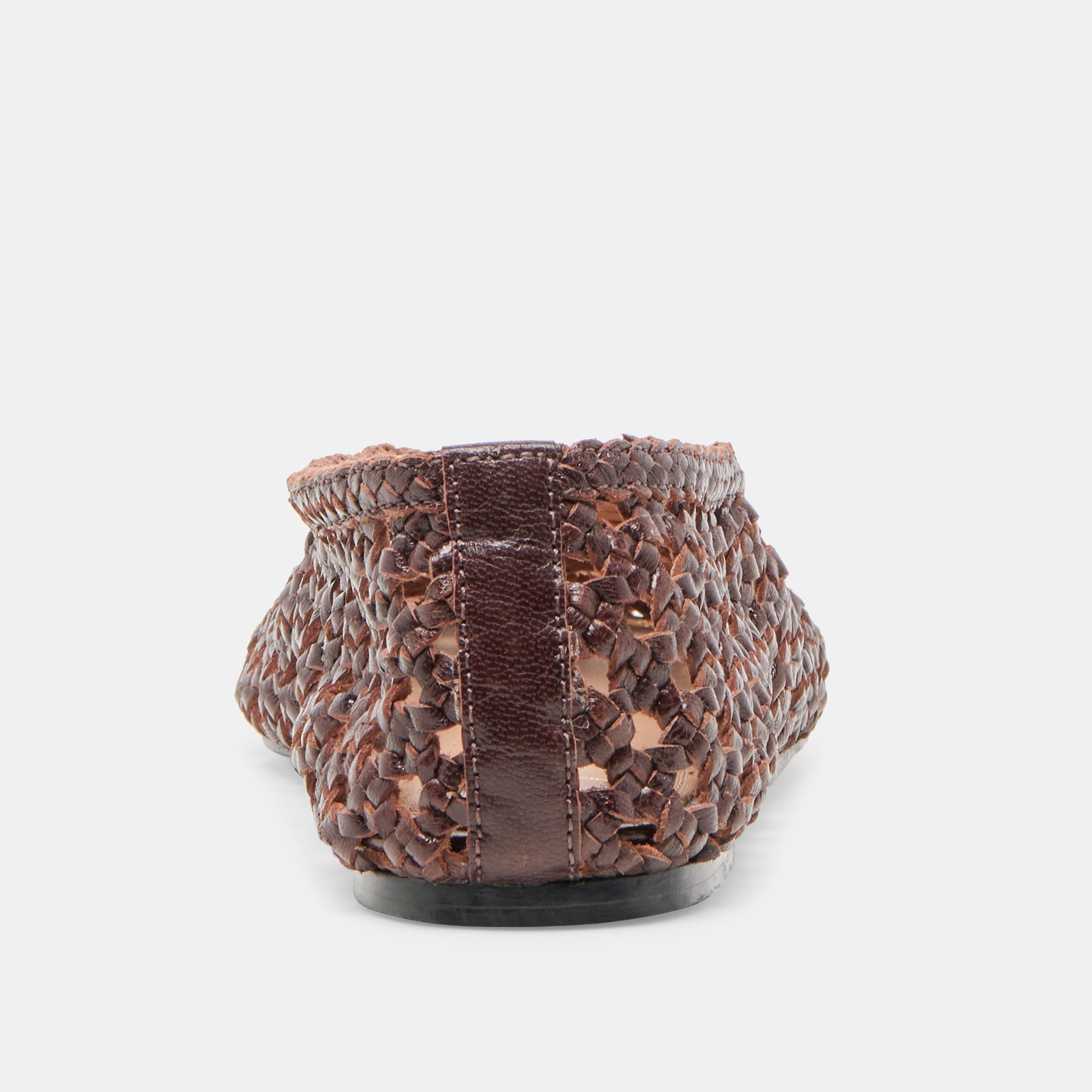 Edda Brown Woven Leather Ballet Flats | Dolce Vita Women