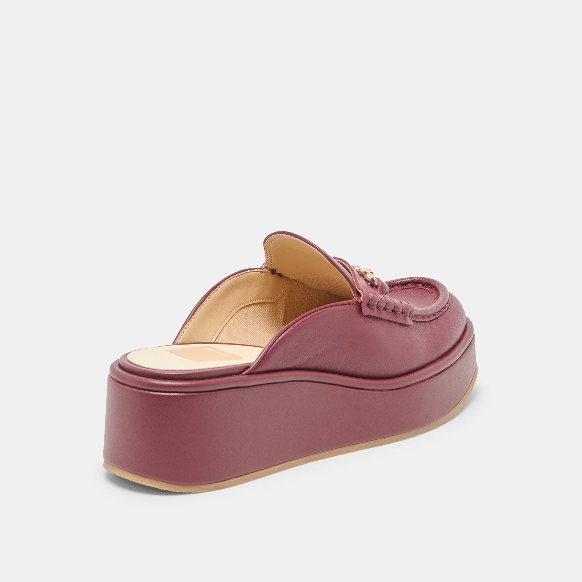 Dorrel Maroon Leather Loafers | Women Dolce Vita