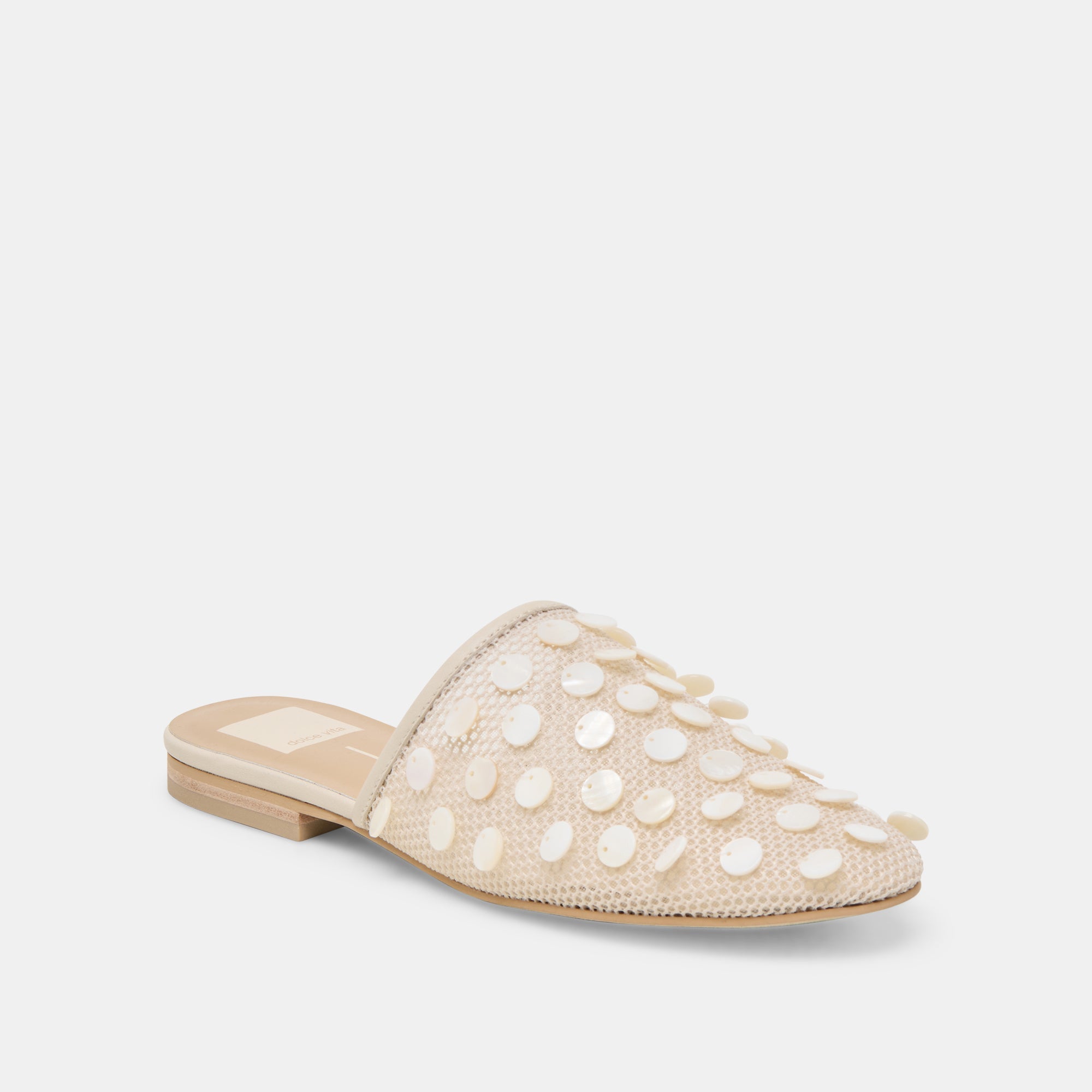 Rova Bead Ivory Disc Mesh Flats | Dolce Vita Women