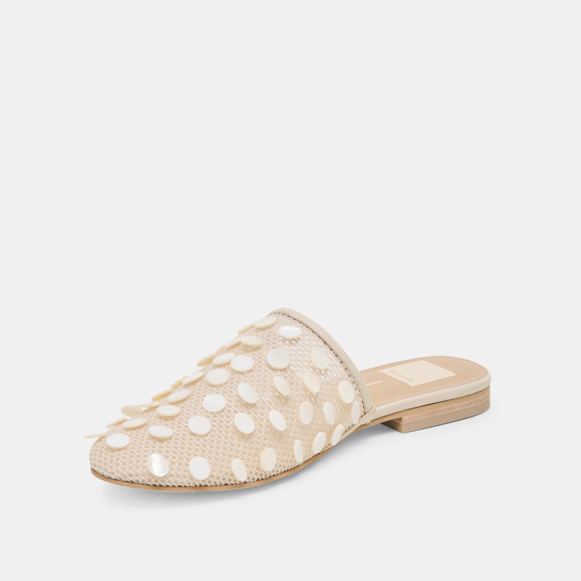Rova Bead Ivory Disc Mesh Flats | Dolce Vita Women
